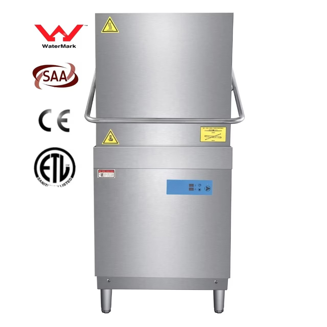 Commercial Kitchen Dishwasher - CE/ETL/ウォーターマーク/SAA認証取得済み業務用厨房機器 高効率フード型食器洗浄機