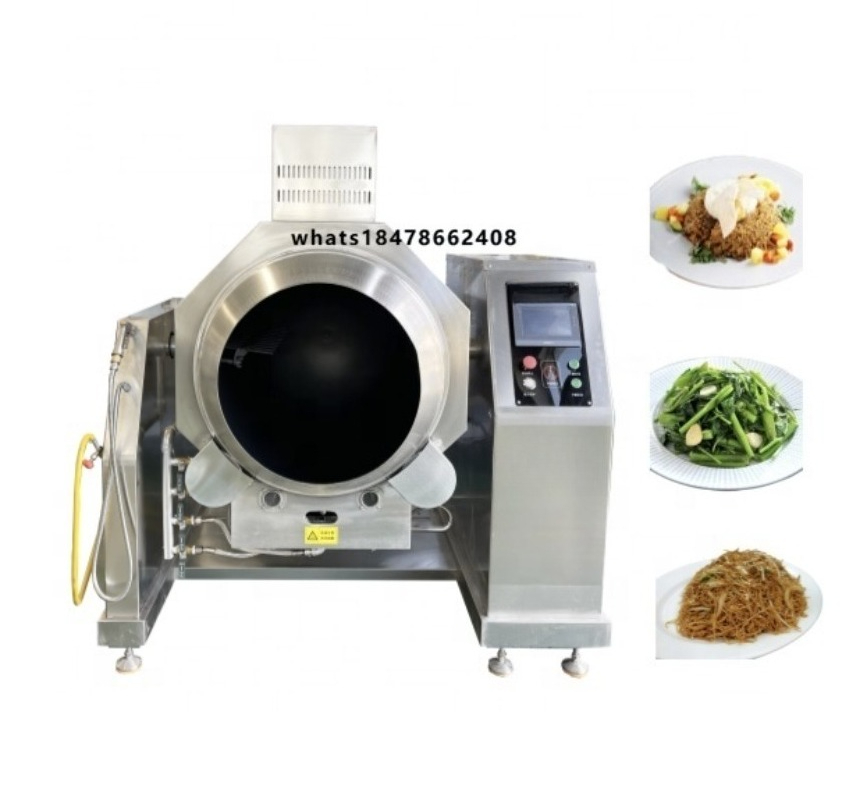 Commercial Kitchen Pans - 業務用自動炒め機、回転式スチールパン、厨房・レストラン向け、新品同様