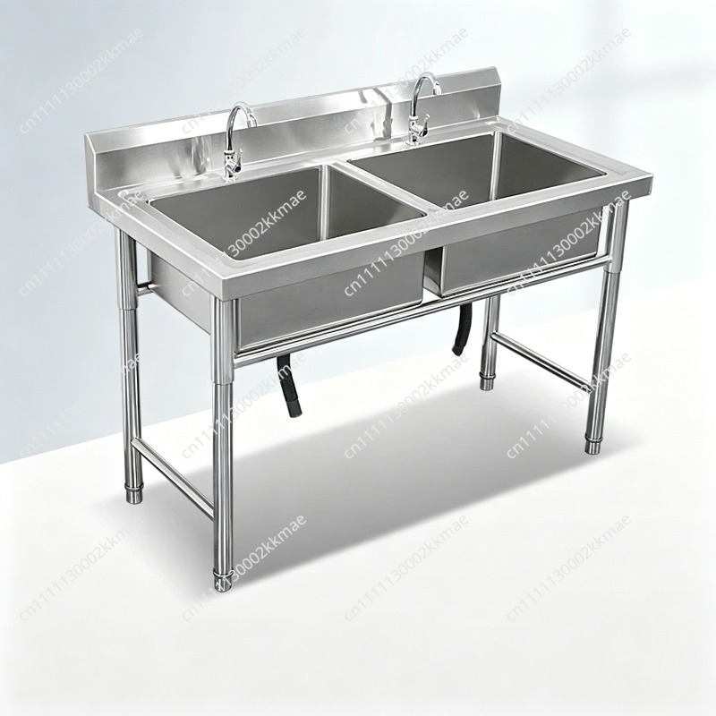 Commercial Kitchen Dishwasher - 業務用304ステンレス製シンク シングル/ダブル/トリプルボウル 学校/手洗い/キッチン/食器洗い機/野菜洗い