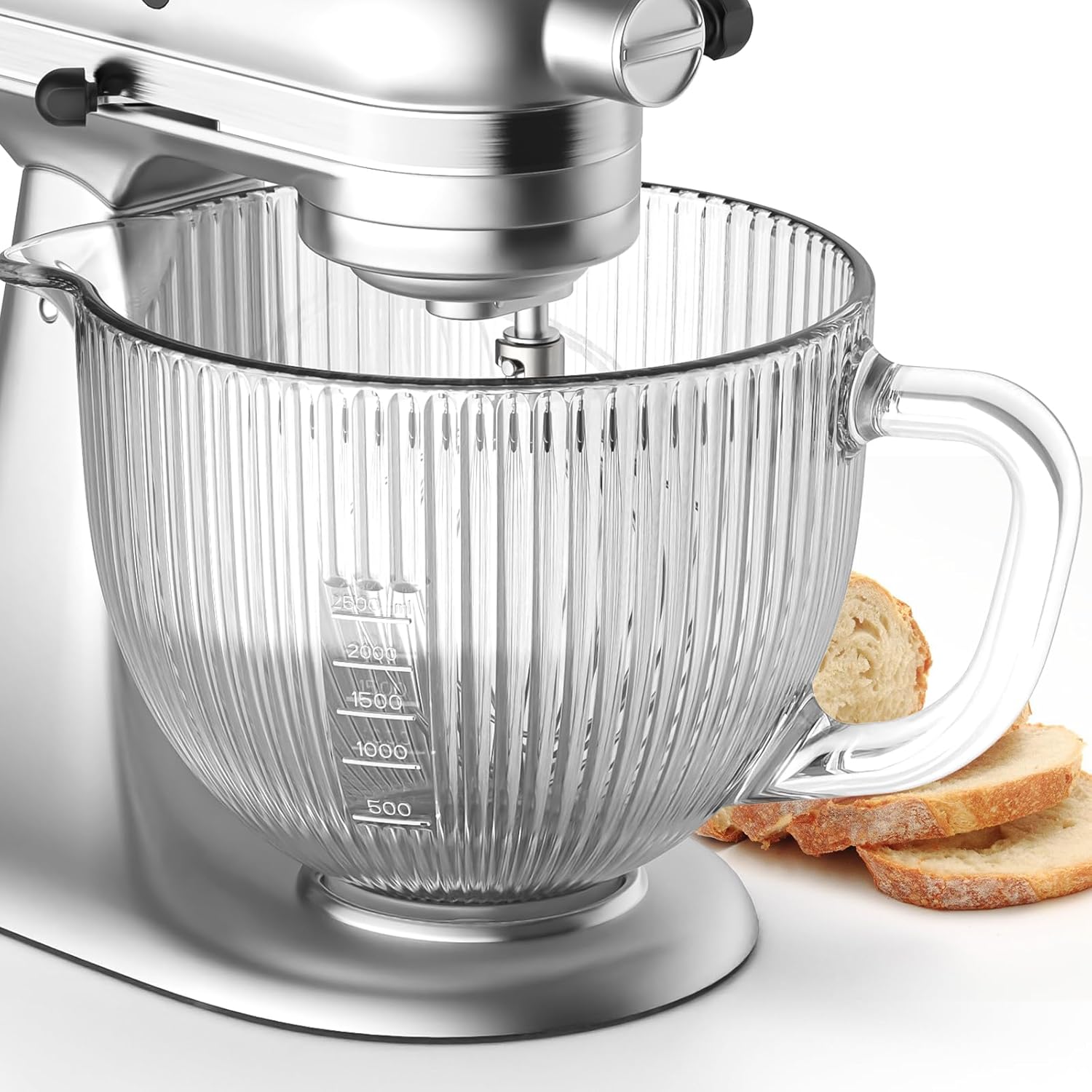 Commercial Kitchen Juicer - GVODE キッチンエイドミキサー用ガラスボウル、4.5-5クォートチルトヘッドキッチンエイド用ガラスミキサーボウルスタンドミキサー用注ぎ口と