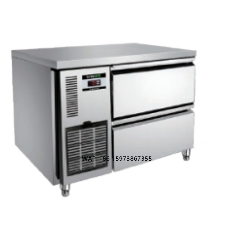 Commercial Kitchen Cabinet - 業務用ステンレス製空冷式鮮度保持キャビネットホテル厨房冷蔵庫ワークベンチ引き出し式ディスプレイ冷凍庫