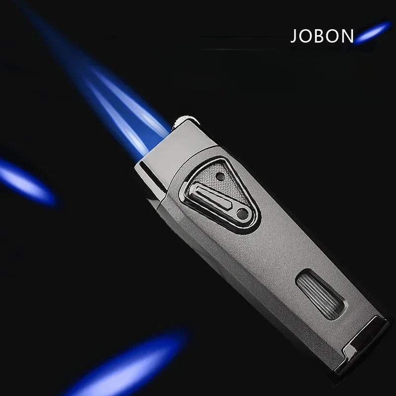 Commercial Kitchen Exhaust - Jobon-防風ブタンガスライター、クリエイティブメタル、青い炎、ターボ2トーチジェット、葉巻ライター、キッチンベーキング、バーベキューツール、屋外