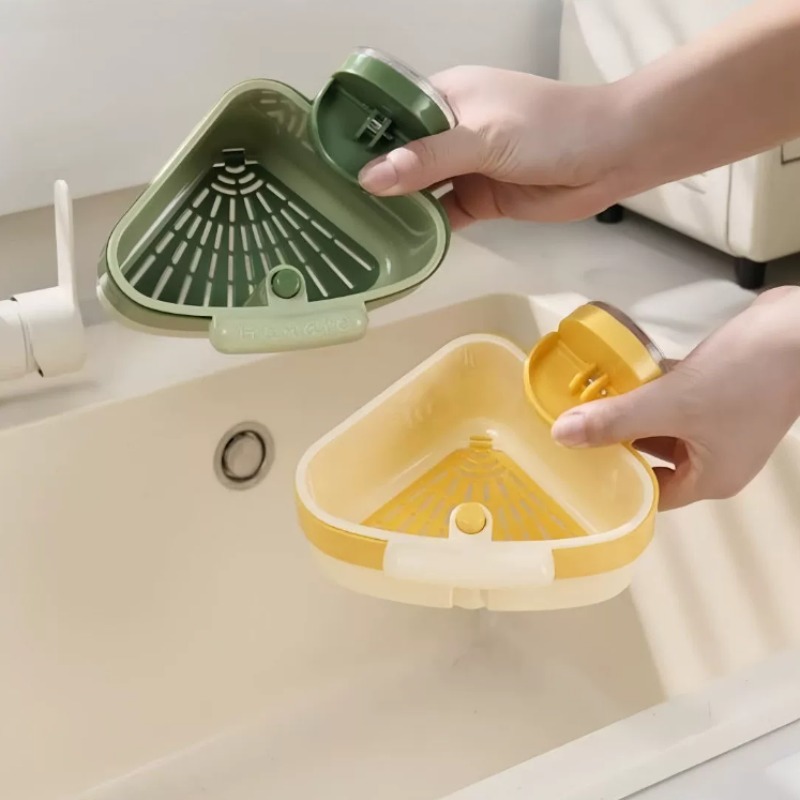 Commercial Kitchen Bin - ‌ キッチンシンクストレーナーバスケット - コーナーフィットデザインで簡単設置＆食品残渣・排水の迅速な清掃が可能