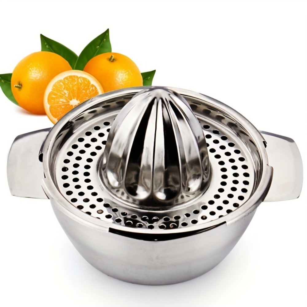 Commercial Kitchen Dishwasher - ステンレス製手動柑橘類ジューサー - 43.96オンスの頑丈なプレス、オレンジ/レモン/ザクロ用、食器洗い機対応キッチンツール
