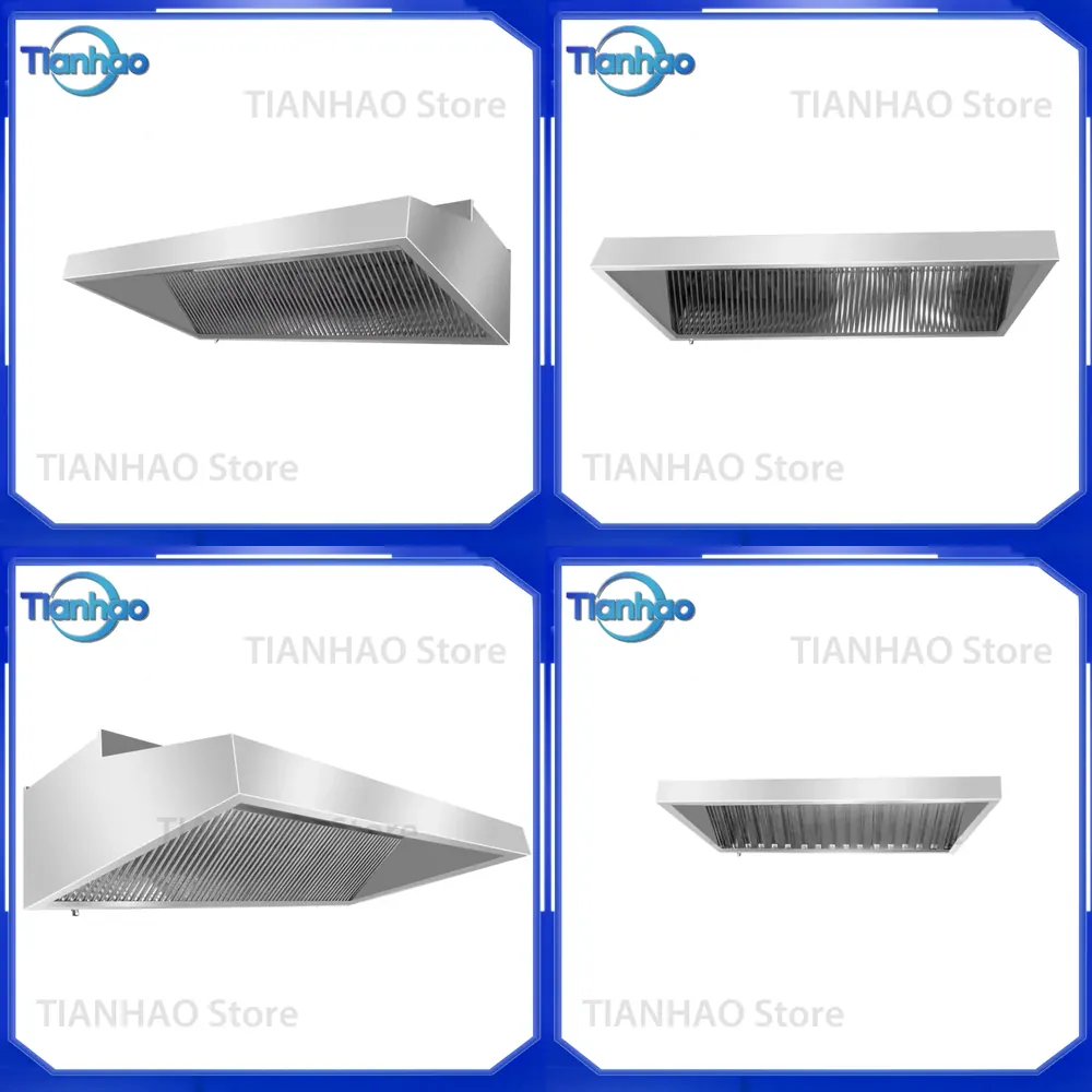 Commercial Kitchen Hood Exhaust Fans - ステンレス製壁掛け業務用厨房排気フード、油汚れ除去用排気ファン（業務用厨房用鋼材）