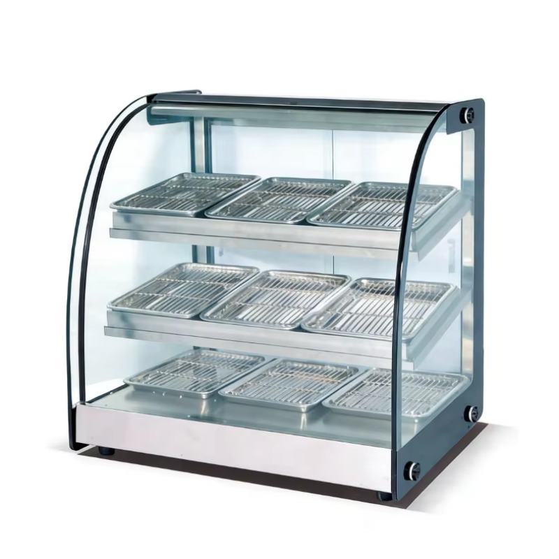 Commercial Kitchen Cabinet - 業務用厨房機器 加熱式ステンレス製曲線断熱キャビネット 電気式ディスプレイケース ホテル・レストラン用