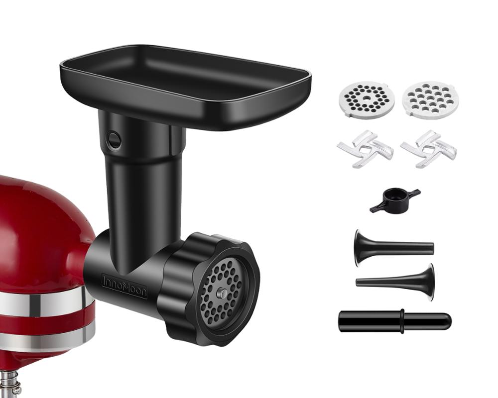 Commercial Kitchen Juicer - 2024年最新の高品質フードミートグラインダーアタッチメントアクセサリー（キッチンエイドスタンドミキサー用）- ソーセージフィラーチューブ2本付き