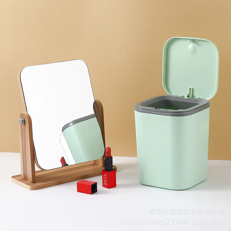 プラスチック製プレス式蓋付きゴミ箱、家庭、リビングルーム、オ - Commercial Kitchen Bin のレビューと価格