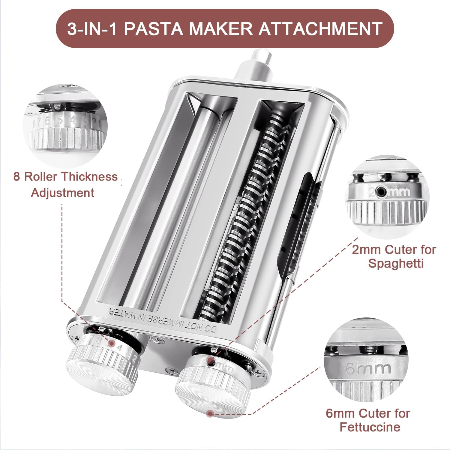 キッチンエイドミキサー3-in-1パスタローラーカッターアタ - Commercial Kitchen Juicer のレビューと価格
