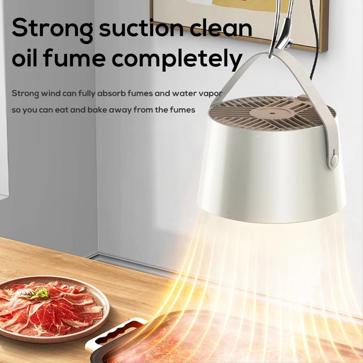 M10K ポータブルレンジフード キッチン排気ファン デスク - Commercial Kitchen Ventilation のレビューと価格