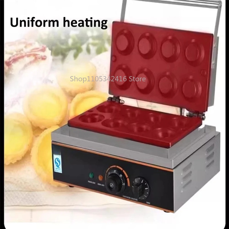 業務用ノンスティック電気エッグタルトマシン 1550W 8穴 - Waffle Maker Commercial のレビューと価格