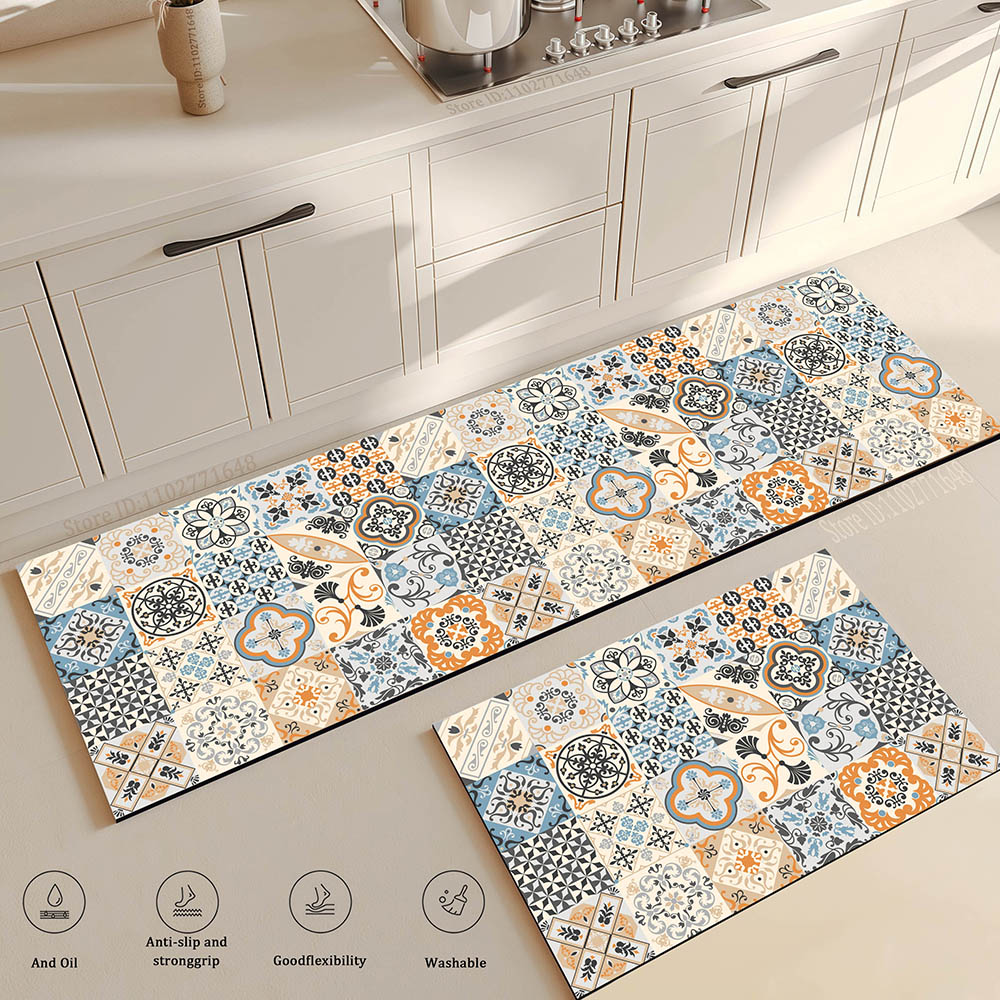 新しい 1 PC シンプルなスタイルのソフトキッチンフロアマ - Kitchen Flooring Commercial のレビューと価格