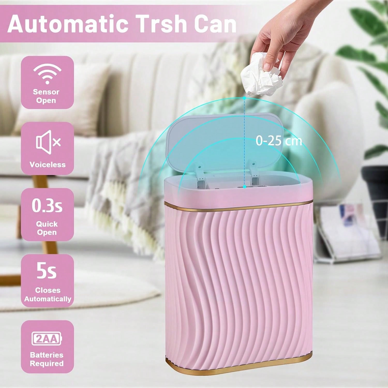 スマートモーションセンサー付きゴミ箱、2.6ガロン小型タッチ - Commercial Kitchen Bin のレビューと価格