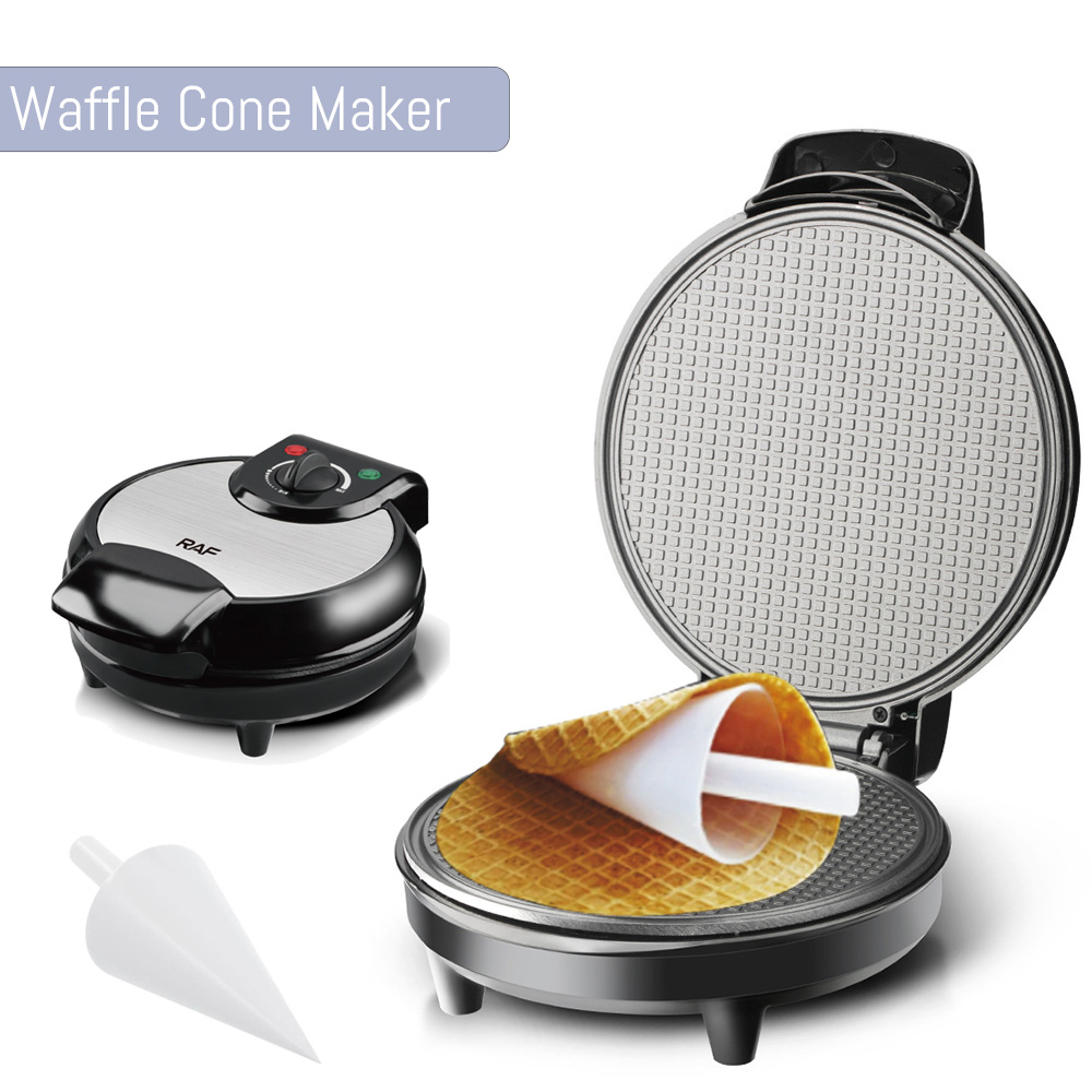 ブラウニングコントロール付き電気ワッフルコーンメーカーマシン - Waffle Maker Commercial のレビューと価格