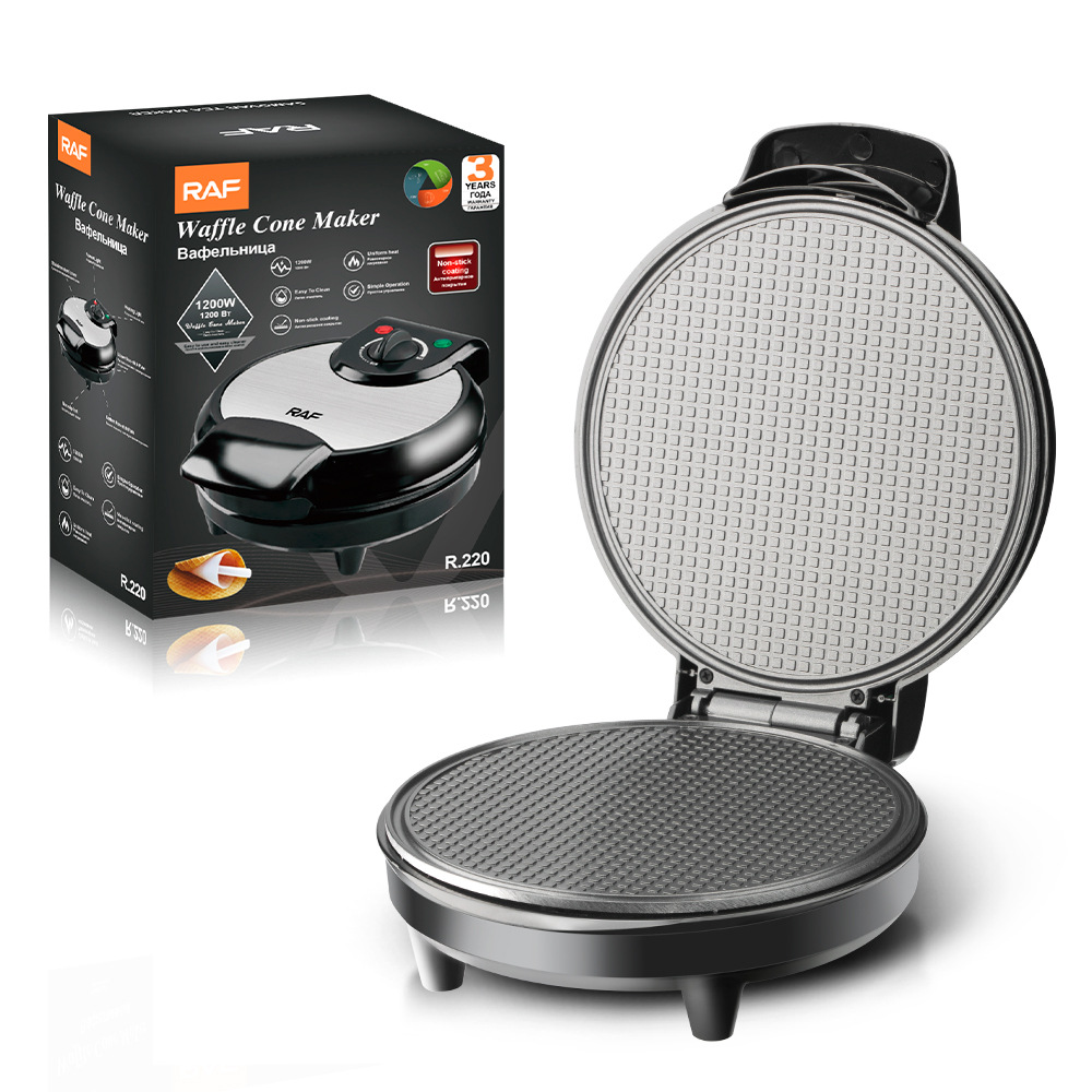 ブラウニングコントロール付き電気ワッフルコーンメーカーマシン - Waffle Maker Commercial のレビューと価格