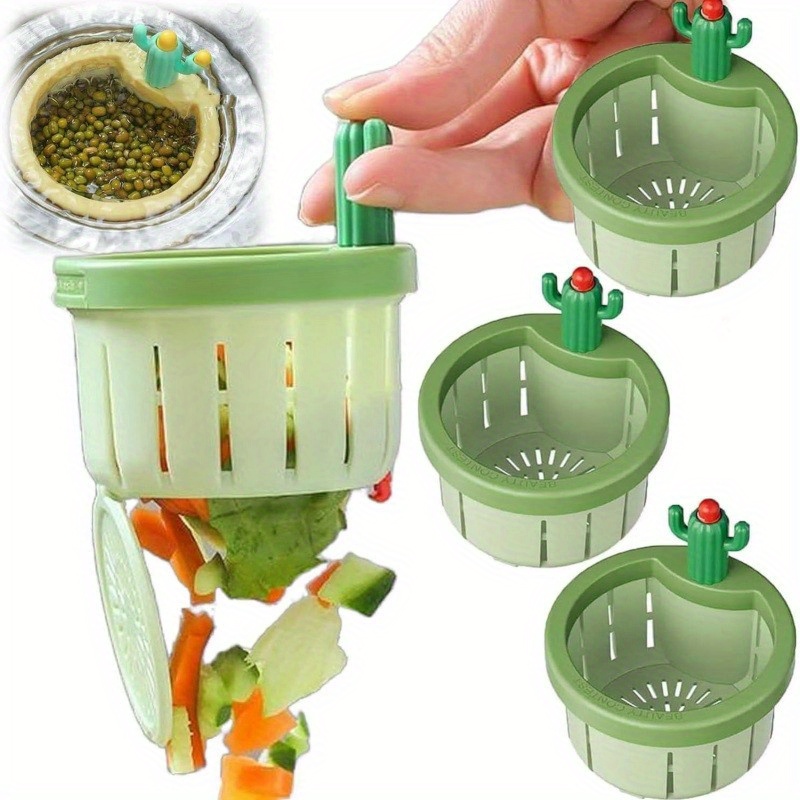 1-5 個サボテンシンク排水ストレーナープレス自動ダンプバス - Commercial Kitchen Bin のレビューと価格