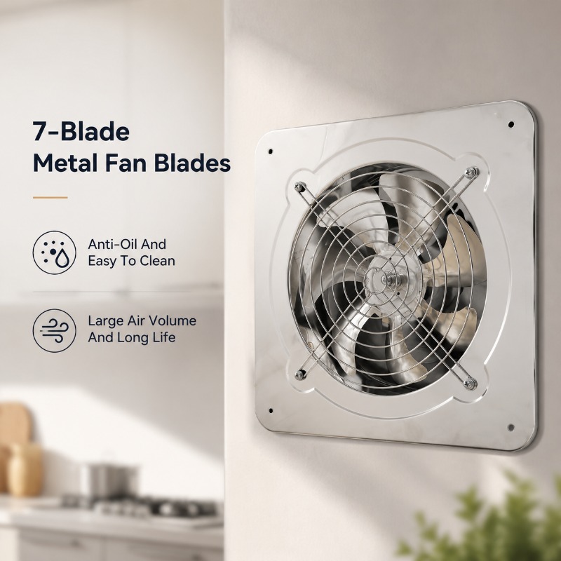 6インチ8インチ高速排気ファン送風機トイレキッチン浴室壁掛け - Commercial Kitchen Ventilation のレビューと価格