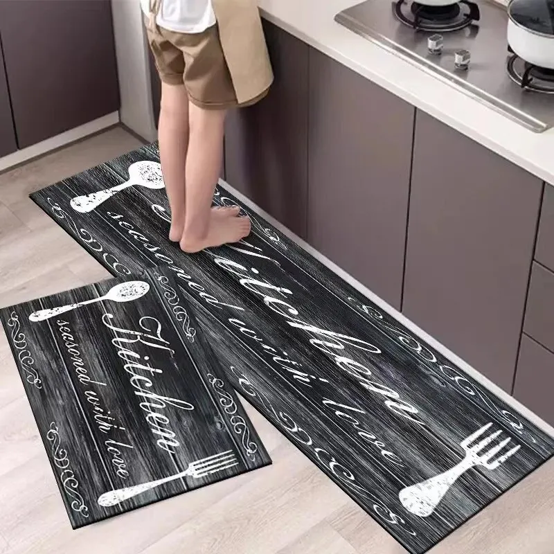 VIKAMA 洗えるクリスタルベルベットフロアマット快適なソ - Kitchen Flooring Commercial のレビューと価格