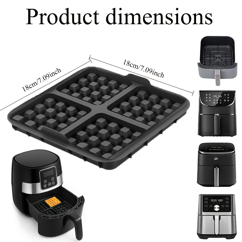 正方形ワッフル型、ノンスティックエアフライヤー用ベーキングパ - Commercial Kitchen Pans のレビューと価格