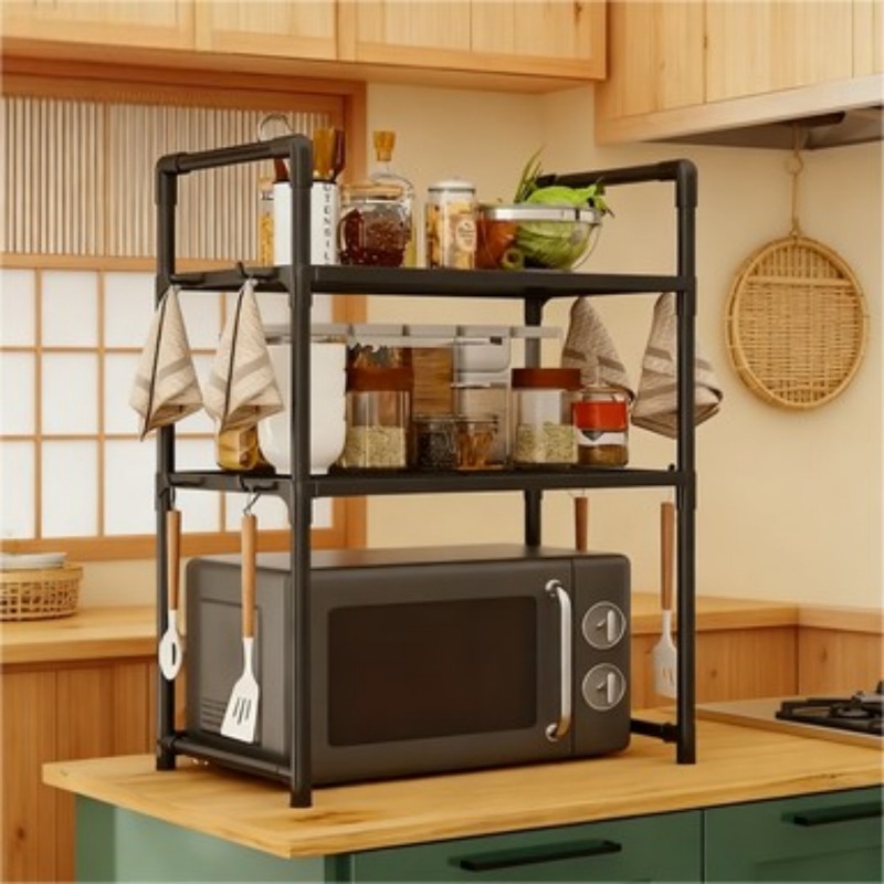 頑丈なキッチンベイカーズラック、フロアスタンド式電子レンジ台 - Commercial Kitchen Pans のレビューと価格