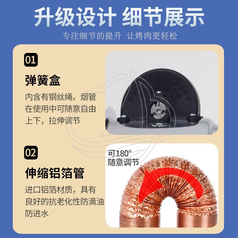 伸縮式排気フード換気扇、韓国焼肉・鍋料理用業務用排気管、キッ - Commercial Kitchen Hood Exhaust Fans のレビューと価格