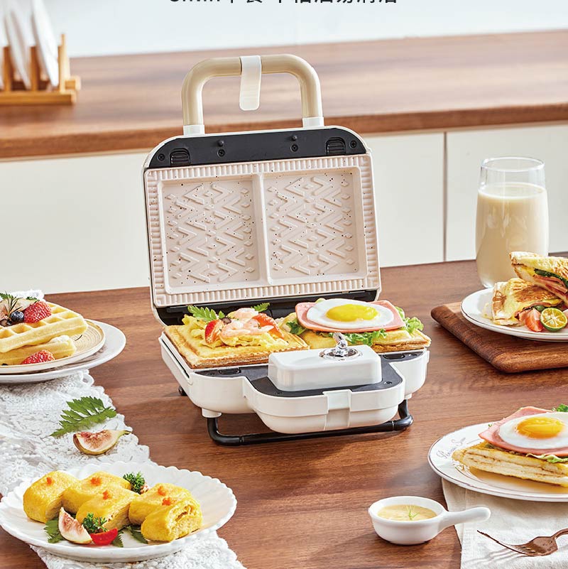 多機能電気サンドイッチメーカー,朝食用機械,ワッフル,タイマ - Waffle Maker Commercial のレビューと価格