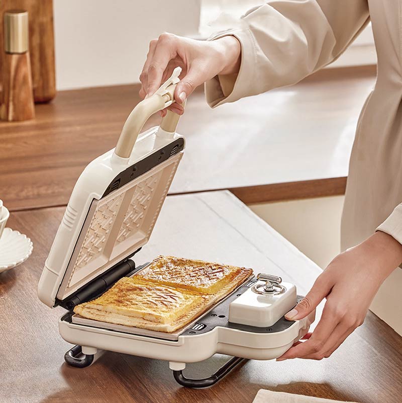 多機能電気サンドイッチメーカー,朝食用機械,ワッフル,タイマ - Waffle Maker Commercial のレビューと価格