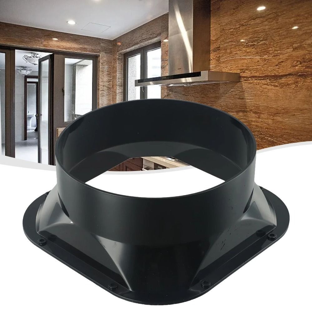 ファン接続 ABS 壁フランジコネクタ黒 100-300 ミ - Commercial Kitchen Ventilation のレビューと価格