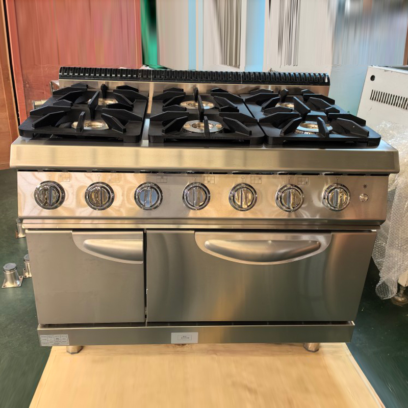 業務用ガスコンロ ステンレス製厨房機器 6口ガスレンジ オー - Commercial Kitchen And のレビューと価格
