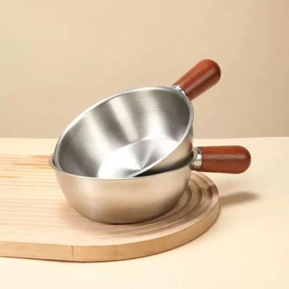 軽量ミニ火傷防止鍋高品質木製ハンドルオムレツフライパンステン - Commercial Kitchen Pans のレビューと価格