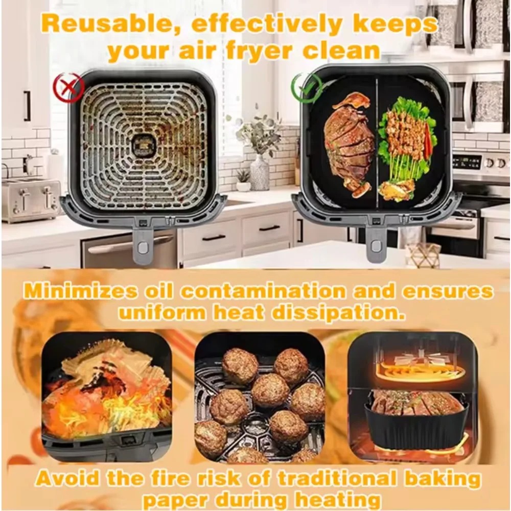 シリコーンエアフライヤーモールドオイルフィルターストリップフ - Commercial Kitchen Pans のレビューと価格