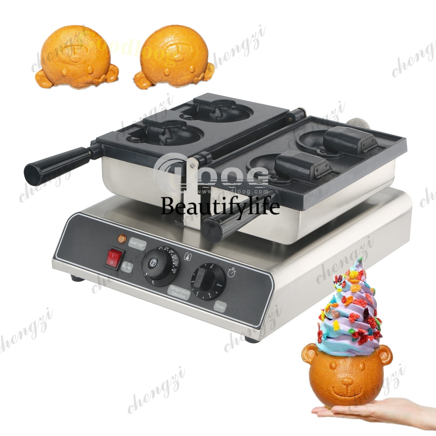 A81業務用厨房機器2個入りワッフルメーカー - Waffle Maker Commercial のレビューと価格