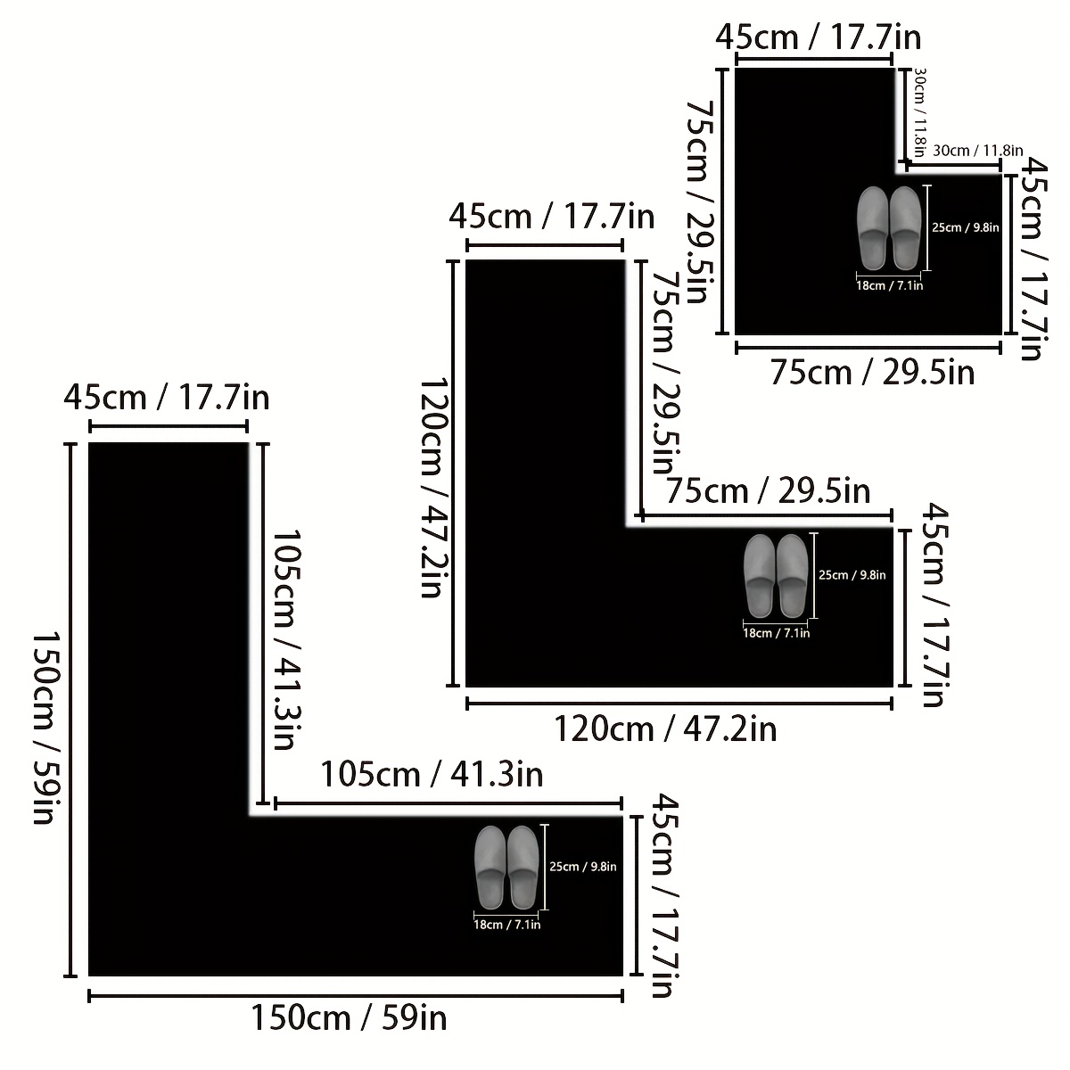 フランネルキッチンL字型カーペットレストラン吸水性フットマッ - Kitchen Flooring Commercial のレビューと価格
