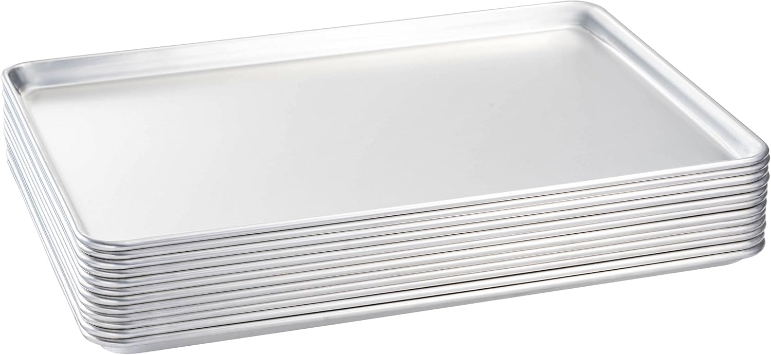 フルサイズ業務用アルミ製ベーキングシートパンセット、大型18 - Commercial Kitchen Pans のレビューと価格