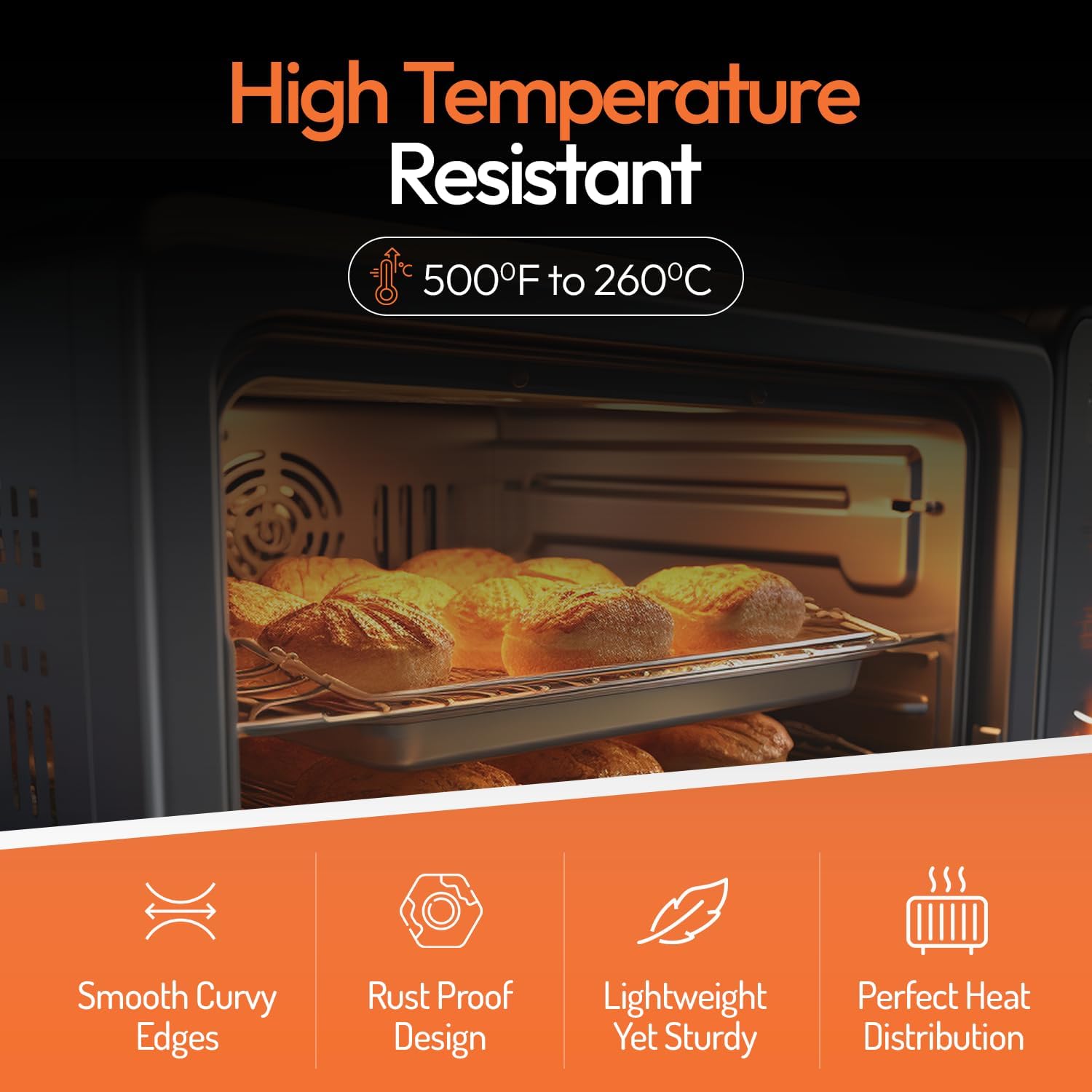 フルサイズ業務用アルミ製ベーキングシートパンセット、大型18 - Commercial Kitchen Pans のレビューと価格