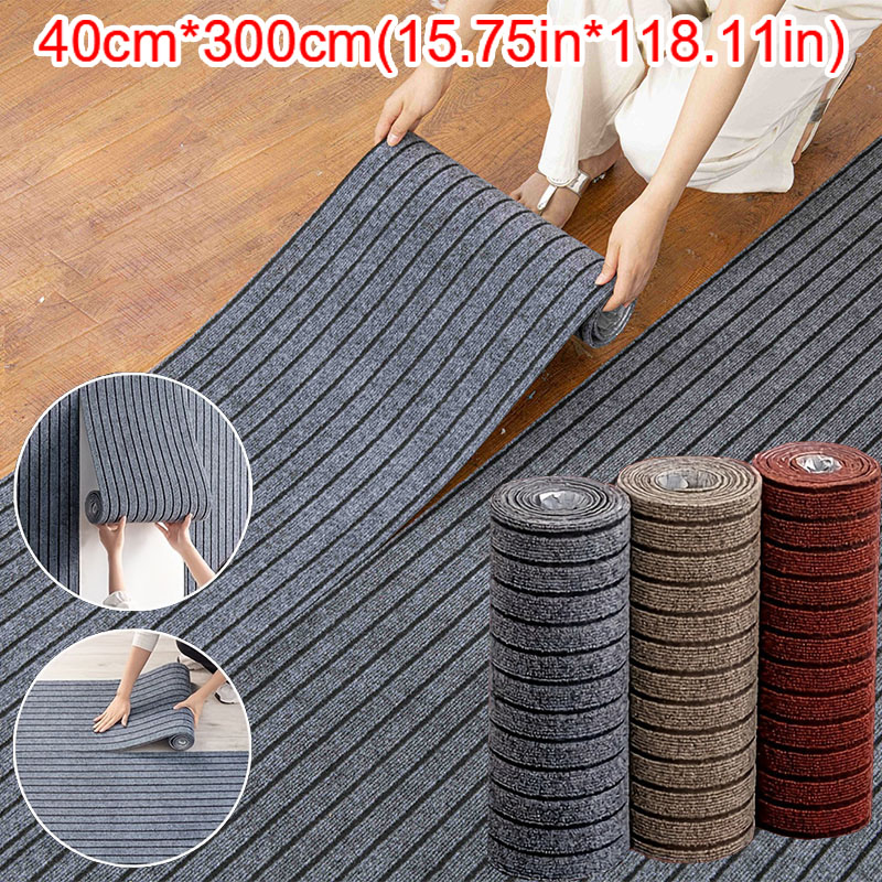 40cm×3m DIY無地ストライプ柄自己粘着滑り止めラグ  - Kitchen Flooring Commercial のレビューと価格