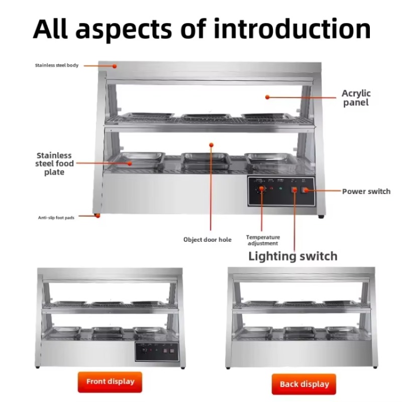 業務用断熱ステンレス鋼製加熱キャビネット、電気式恒温保湿スナ - Commercial Kitchen Cabinet のレビューと価格