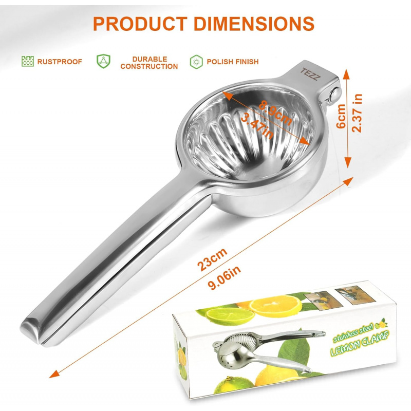 TAZZ アップグレードされた業務用レモンジューサー 3.4 - Commercial Kitchen Juicer のレビューと価格