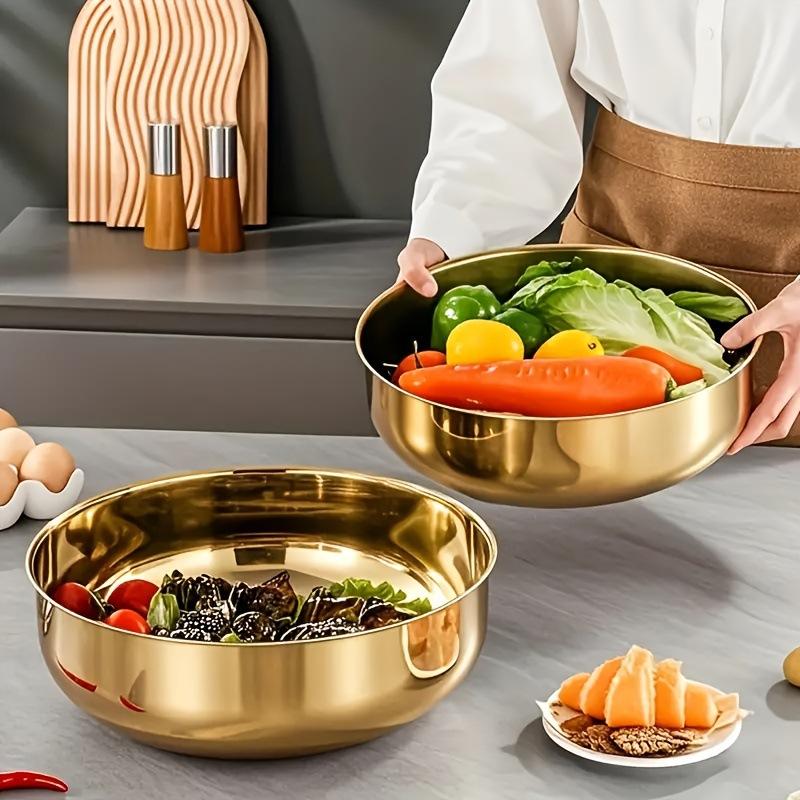 新しいステンレス製ミキシングボウル、蓋付き、頑丈で錆びにくい - Commercial Kitchen Dishwasher のレビューと価格