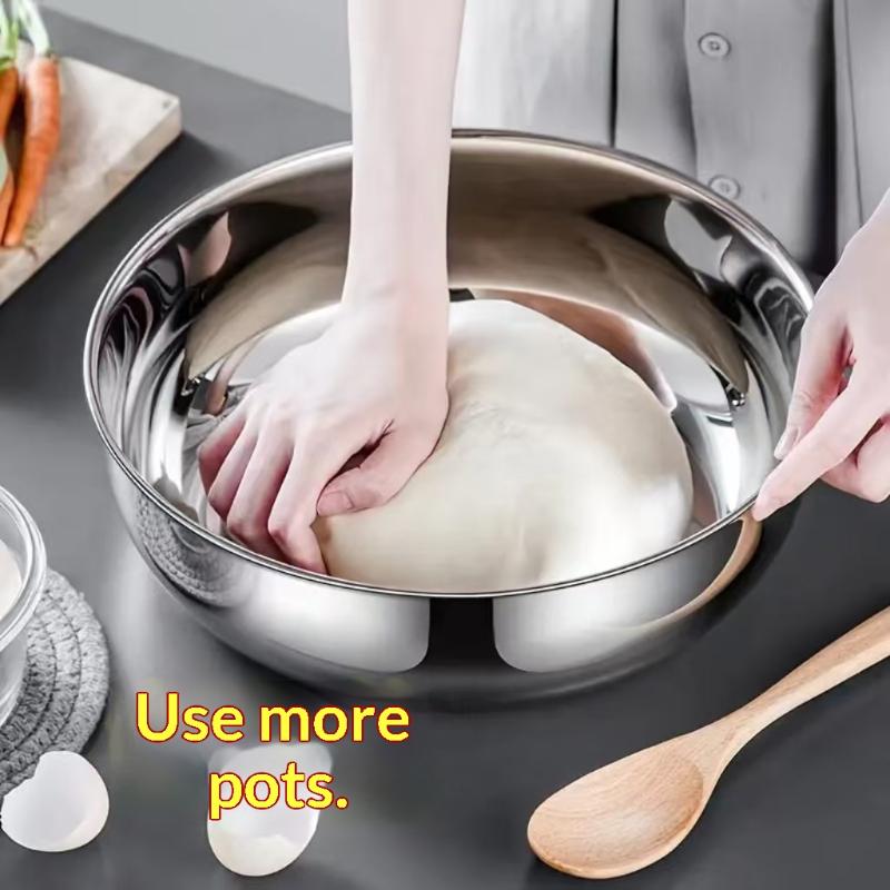 新しいステンレス製ミキシングボウル、蓋付き、頑丈で錆びにくい - Commercial Kitchen Dishwasher のレビューと価格