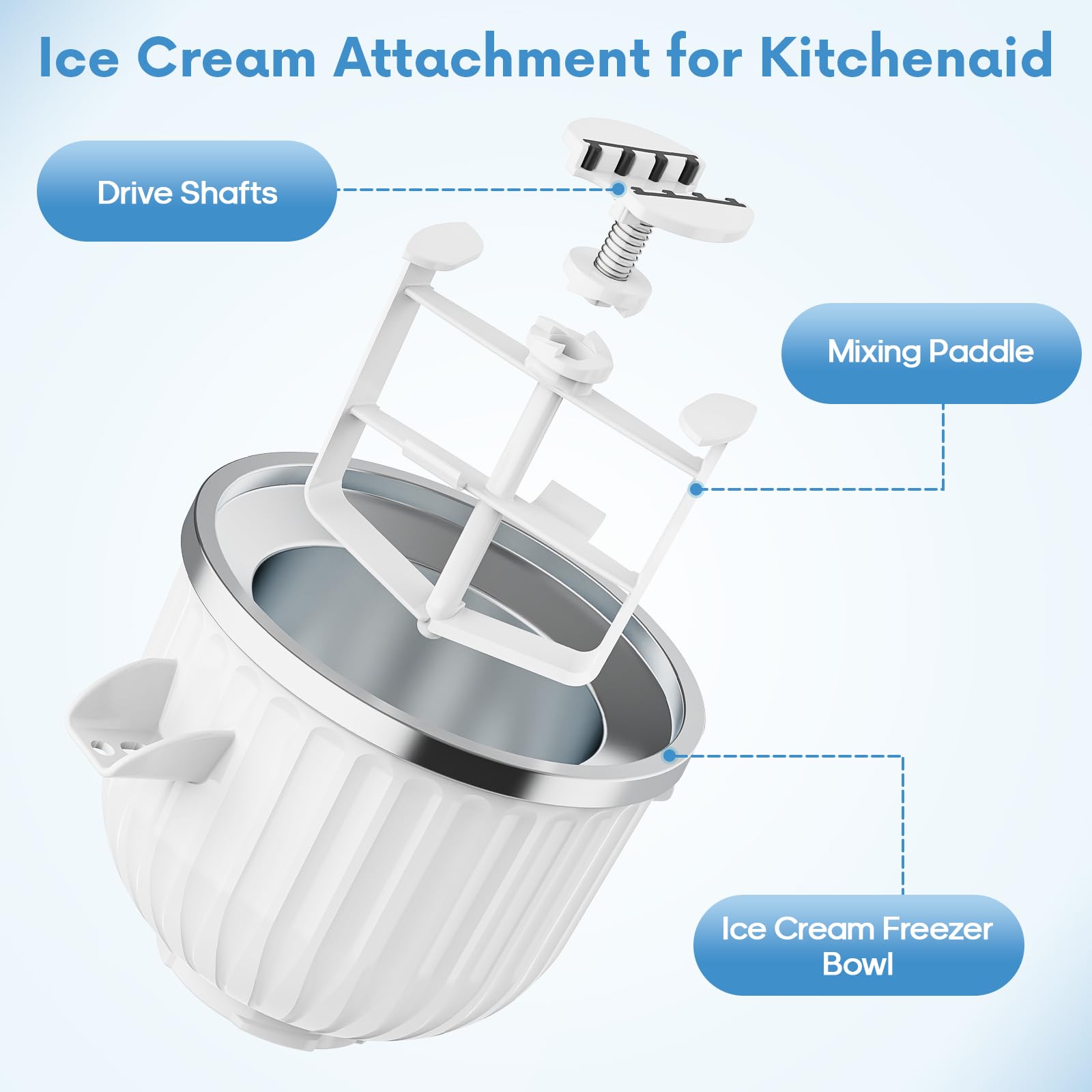 キッチンエイドスタンドミキサー用2クォートアイスクリームメー - Commercial Kitchen Juicer のレビューと価格