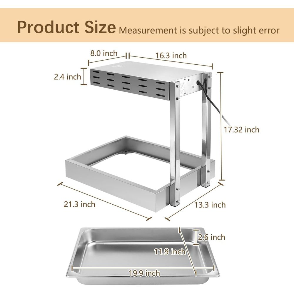 フライドポテトウォーマー、業務用加熱ランプ、チップス用耐熱食 - Commercial Kitchen Cabinet のレビューと価格