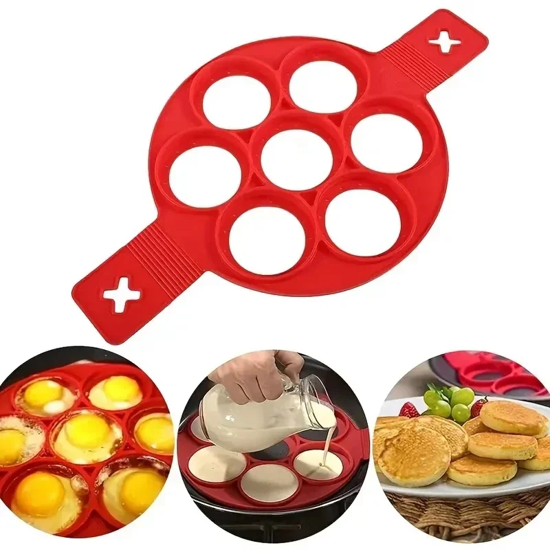 円形シリコンフライパン、朝食用パンケーキ型、DIYベーキング - Commercial Kitchen Pans のレビューと価格