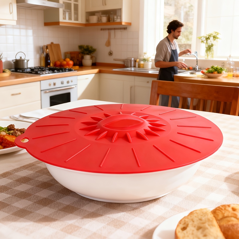 5ピースシリコン蓋、耐熱電子レンジ用防滴蓋、シリコン鍋蓋、カ - Commercial Kitchen Pans のレビューと価格