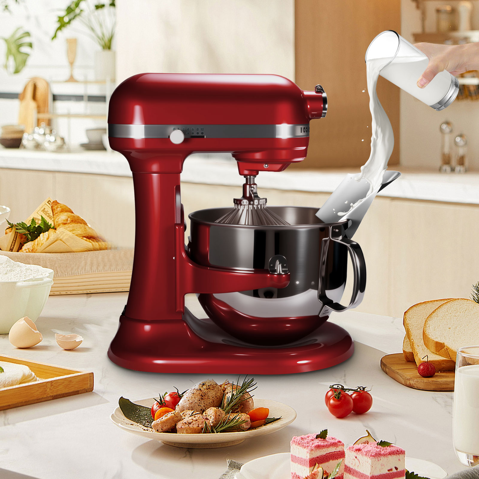 スタンドミキサー用ステンレススチール製ティッピングガード1個 - Commercial Kitchen Juicer のレビューと価格