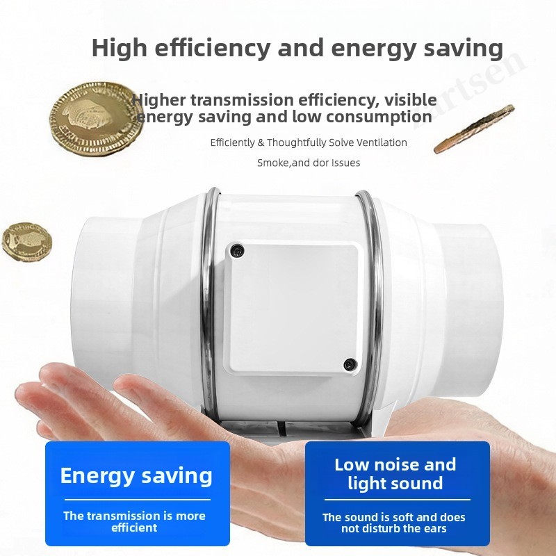 排気ファン家庭用サイレントインラインパイプダクトファン浴室2 - Commercial Kitchen Ventilation のレビューと価格