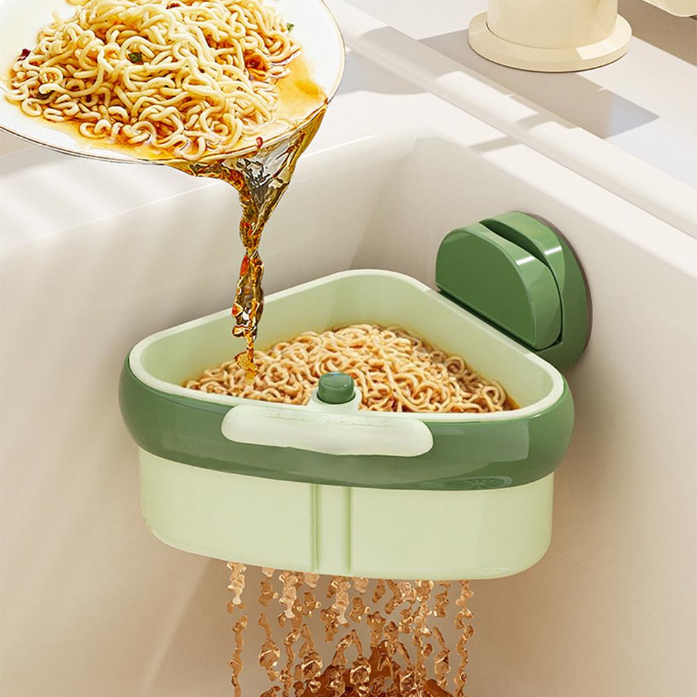吸盤式シンク排水バスケット 食べ残しキャッチャー 三角形シン - Commercial Kitchen Bin のレビューと価格